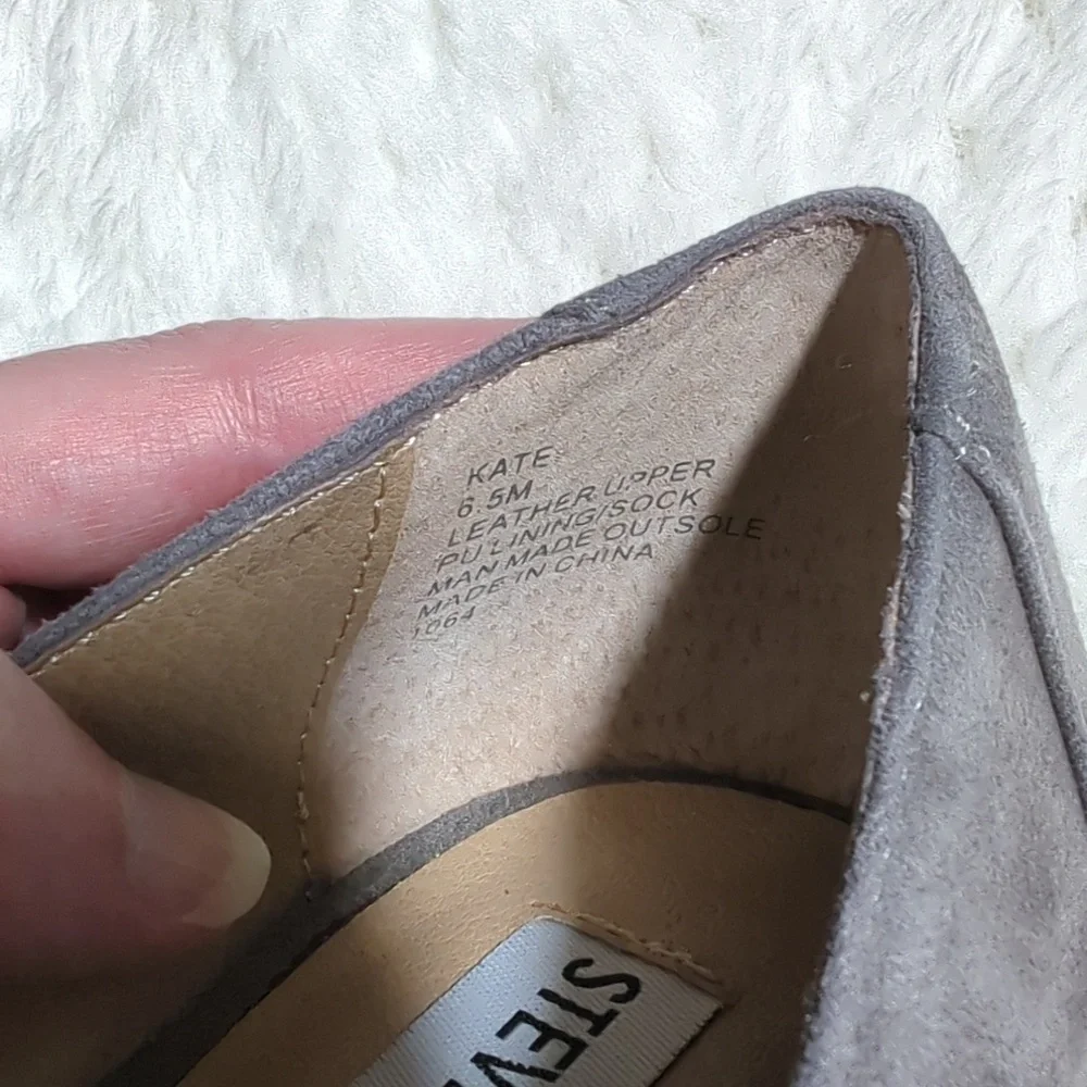 Steve Madden Gray Fringe Heels - Picture 7 of 8